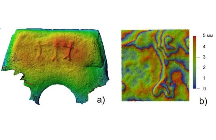 В Сочи археологи обнаружили уникальную роспись на дольмене с танцующими фигурами