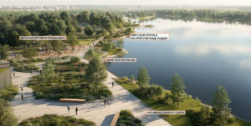 Благоустройство пруда в Сунже // Визуализация: мастер-план Магасско-Сунженской агломерации