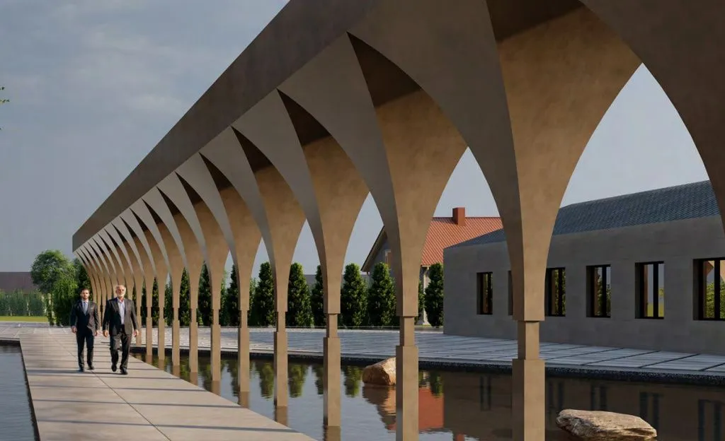 Пример оформления центральной мечети // Визуализация: мастер-план Магасско-Сунженской агломерации