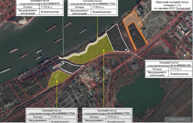 В левобережном районе Ростова под новый порт сформировали пять земельных участков