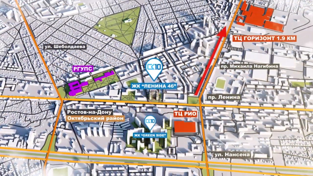 Рядом с проспектом М. Нагибина в Ростове «СК-10» построит новый жилой комплекс