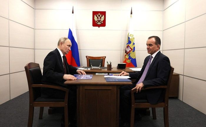 Владимир Путин оценил темпы развития Краснодарского края Владимир Путин оценил темпы развития Краснодарского края