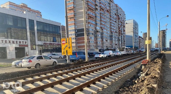 В Краснодаре готовность трамвайной линии по улице Московской оценили в 57% В Краснодаре готовность трамвайной линии по улице Московской оценили в 57%