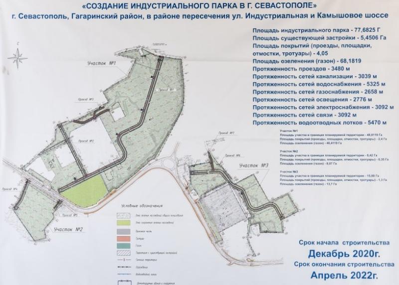 Первую очередь индустриального парка «Гераклид» построят в Севастополе в 2022 году Первую очередь индустриального парка «Гераклид» построят в Севастополе в 2022 году