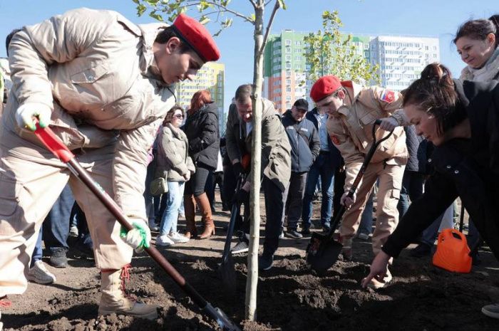В Ростове высадили 3 тысячи деревьев и 6 тысяч кустарников