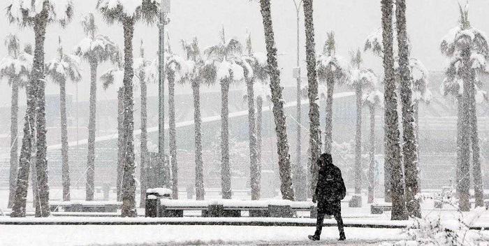 В Сочи ожидается сильный снегопад 11 и 12 марта