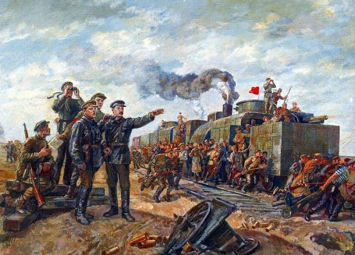 Сталин и Ворошилов на Царицынском фронте 1934 год В Хвостенко.jpg Сталин и Ворошилов на Царицынском фронте 1934 год В Хвостенко.jpg