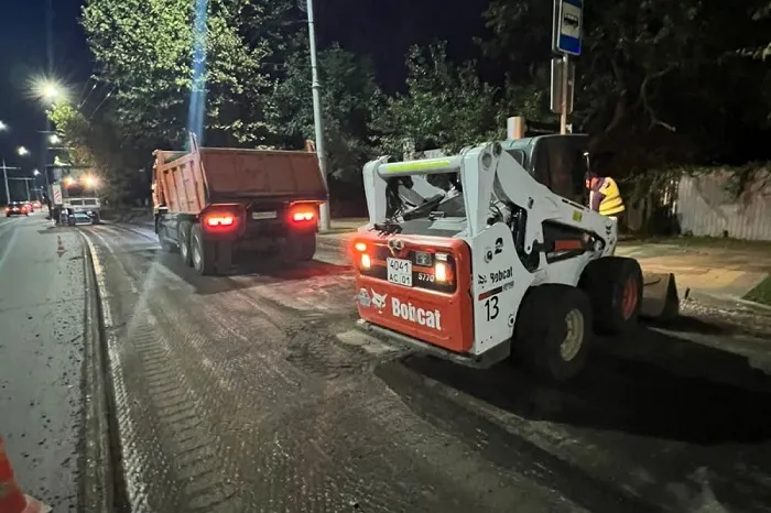 В Краснодаре начался ремонт дороги по ул. имени Фадеева