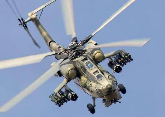 На севере Крыма потерпел крушение военный вертолет Ми-28