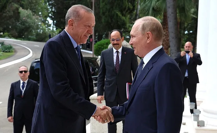Путин и Эрдоган сделали совместное заявление по итогам переговоров в Сочи Путин и Эрдоган сделали совместное заявление по итогам переговоров в Сочи